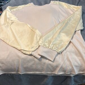 Cream and Yellow Long Sleeve sweatshirt. Perfect condition.